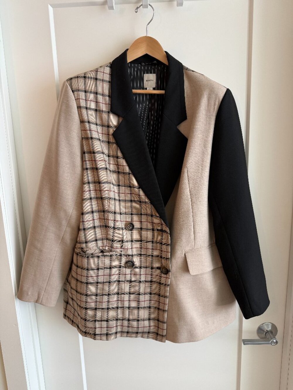 Oversized, Mixed Pattern Maeve Blazer | Size XL